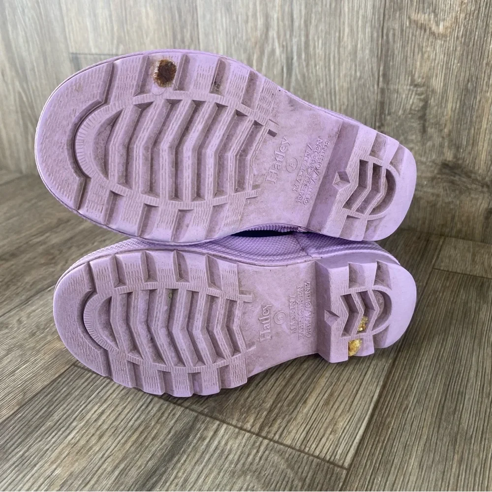 Hatley Purple rainbow Rain Boots size 8T